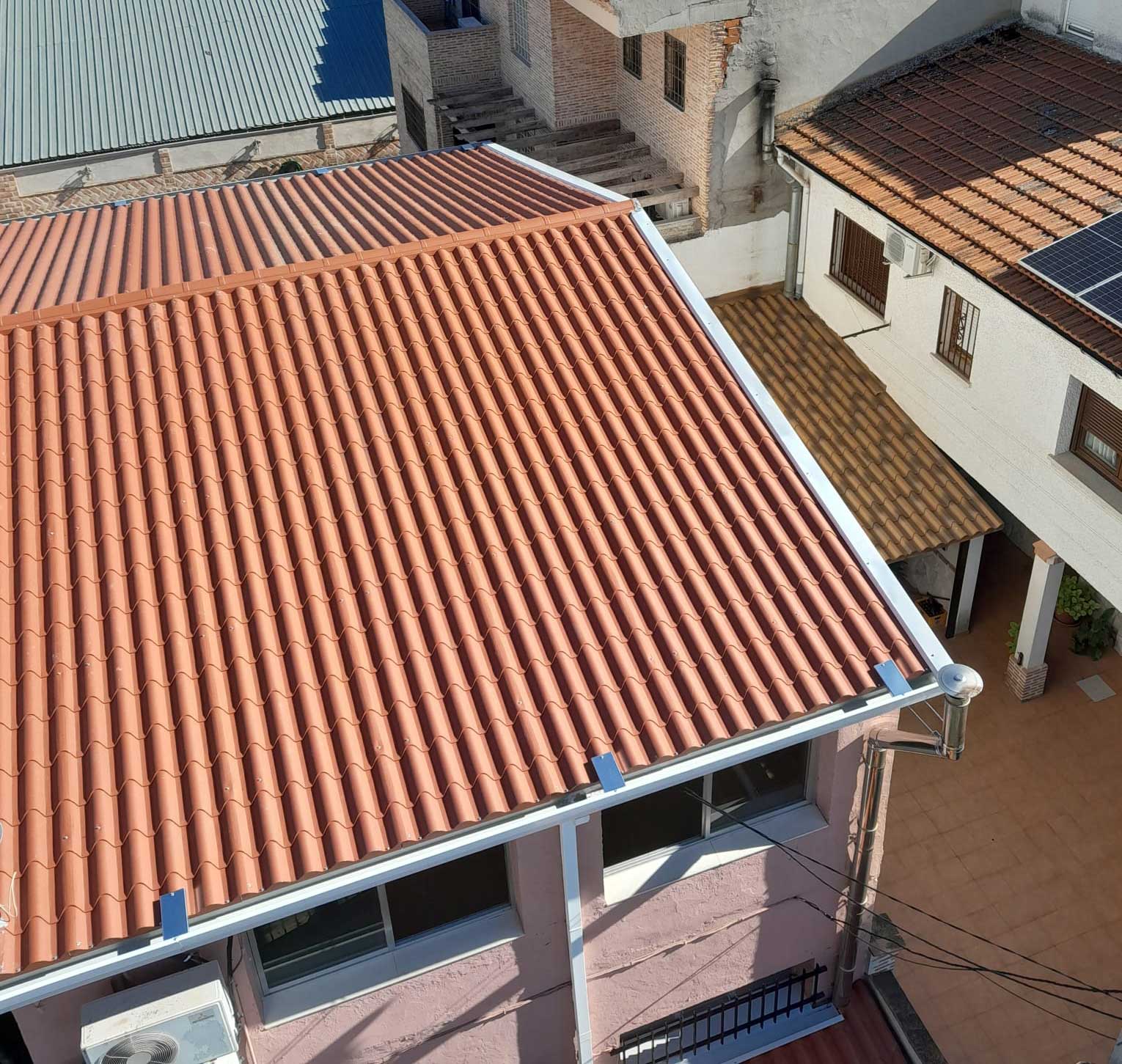 Panel sándwich en vivienda residencial