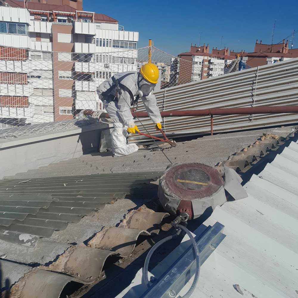Retirada de amianto